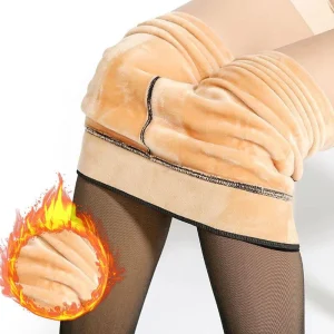 2pcs Black Imitation Skin Women Tights Winter Pantyhose Transparent Elastic Sexy Tights Warm Thick Leggings for Girls Stockings