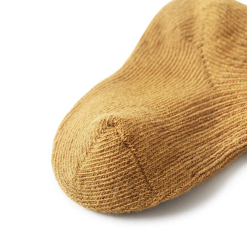 3 Pairs Baby Girl Boy Socks Toddler Cotton Baby Winter Clothes Accessories Pure Color Combed Cotton Baby Kids Socks for Autumn - Image 5