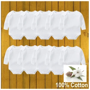 3 pcs Thick 100% Cotton Newborn Baby Bodysuits Long Sleeved Toddler Jumper Romper Onesies Growings Infantil Jumpsuit Grows Ropa