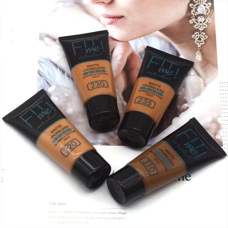 30g Micolor Liquid Foundation Full Concealer Waterproof Base Cover Dark Circles Matte Black Skin Face Foundation Cream Makeup - Image 4