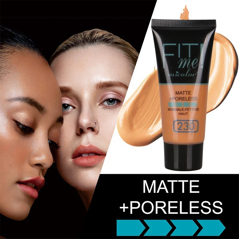 30g Micolor Liquid Foundation Full Concealer Waterproof Base Cover Dark Circles Matte Black Skin Face Foundation Cream Makeup