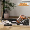 3600W 15000PA A Vacuum Cleaner Vacuum multi-cyclonic Filtration cored Vacuum Hard Floors Carpets FET Hair