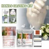 3D Hand Casting Kit for Couples Baby DIY Memory Stone Powder Moments Complete Keepsake Making Set with Molds Valentine Day Gift