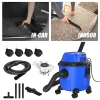 3in1 Wet and Dry Vacuum with 15L Collection Tank for Wet Suction, Dry Suction and Blowing,for Indoor, Outdoor Vacuuming Cleaning