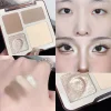 4-Color Contour Highlight Repair Palette Pearlescent Matte Smooth Lasting 3D Nose Shadow Face Highlight Brighten Contour Makeup