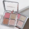 4 Color Face Highlighter Palette Illuminator Palette Natural Glow Waterproof Glitter Shimmer Baked Powder Highlighter Makeup