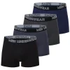 4-piece Set Of Men's Solid Color Casual Comfortable Underwear Loose Plus Size Flat Corner Pants Youth Sports Comfortable Shorts