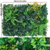 40X60cm Artificial Plants Grass Wall Panel Boxwood Hedge for Outdoor Home Garden Fence Jungle Decoration Fake Plant Landscape