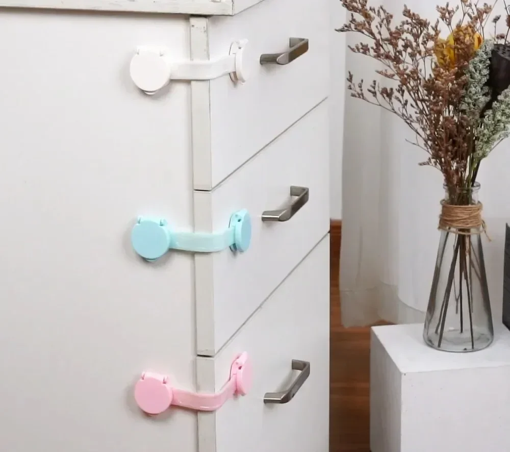 4/8/10Pcs/Lot Child Lock Protection of Children Baby Drawer Anti-opening Cabinet Door Refrigerator Anti-pinch Safety Lock Buckle - Image 4