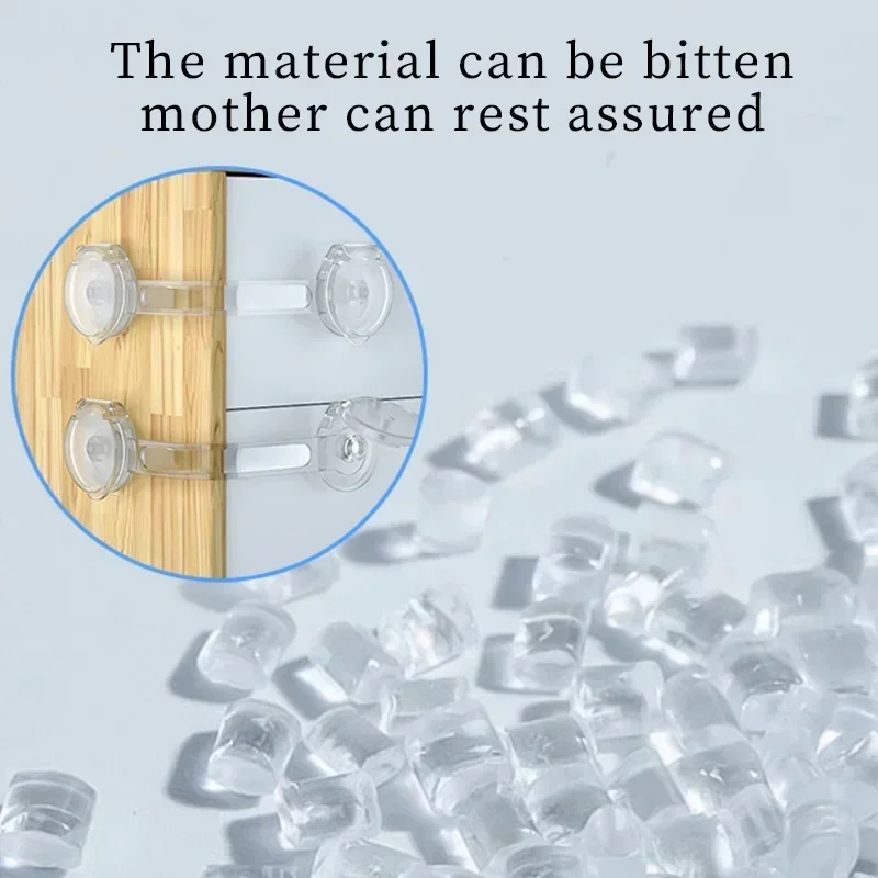 4/8/10Pcs/Lot Child Lock Protection of Children Baby Drawer Anti-opening Cabinet Door Refrigerator Anti-pinch Safety Lock Buckle - Image 5