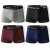 4pcs Men Underwear 100% Cotton Men Boxer Shorts Medium Waist Breathable Solid Color Larger Size L-Lot Soft Comfortable Men Boxer