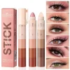 5-Color Matte Pearlescent Eye Shadow Stick Easy To Use Waterproof Anti-Smudging And Portable
