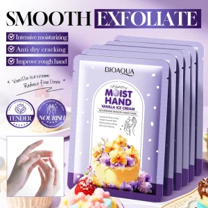 5 Pairs BIOAQUA Hand Mask Moisturizing Whitening Anit-aging Anti Wrinkles Exfoliating Hand Gloves Hands Exfoliator Skin Care