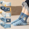 5 Pairs Kids Boys Girls Socks Children Baby Toddler Sport Socks School Students Spring Autumn Soft Cotton Fashion Mid Tube Socks