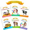 6 Books Russian Early Childhood Learning Set Books,Funny Baby Education Books,Colorful Preschool Knowledge Series