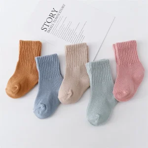 6Pairs/set Newborn Baby Boy Girl Sock Cotton Solid Soft Infant Toddler Socks for Girls Boys Spring Autumn Baby Sock 0-12Month