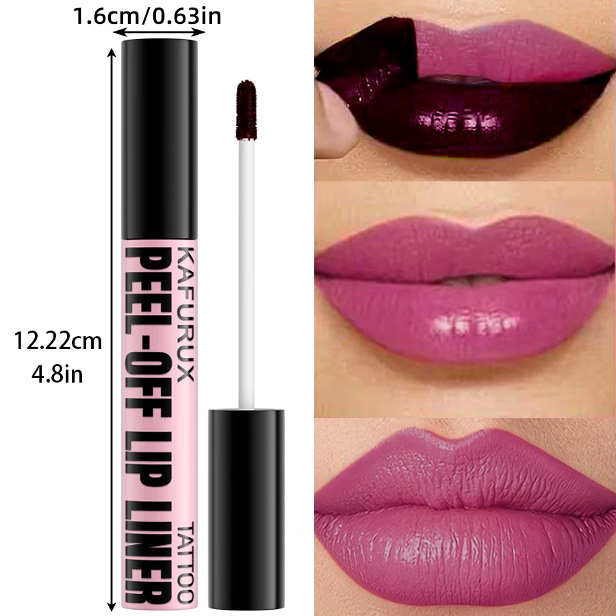 7 Colors Peel Off Lip Stain Reveal Long Lasting Waterproof Pink Lip Tint Transfer Proof Non-stick Cup Natural Makeup Lip Gloss - Image 4
