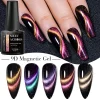 9D Cat Magnetic Gel Nail Polish Sparkling Glitter Rainbow Effect Soak Off UV Gel Varnish Manicure Nail Art Design Nail Supplies