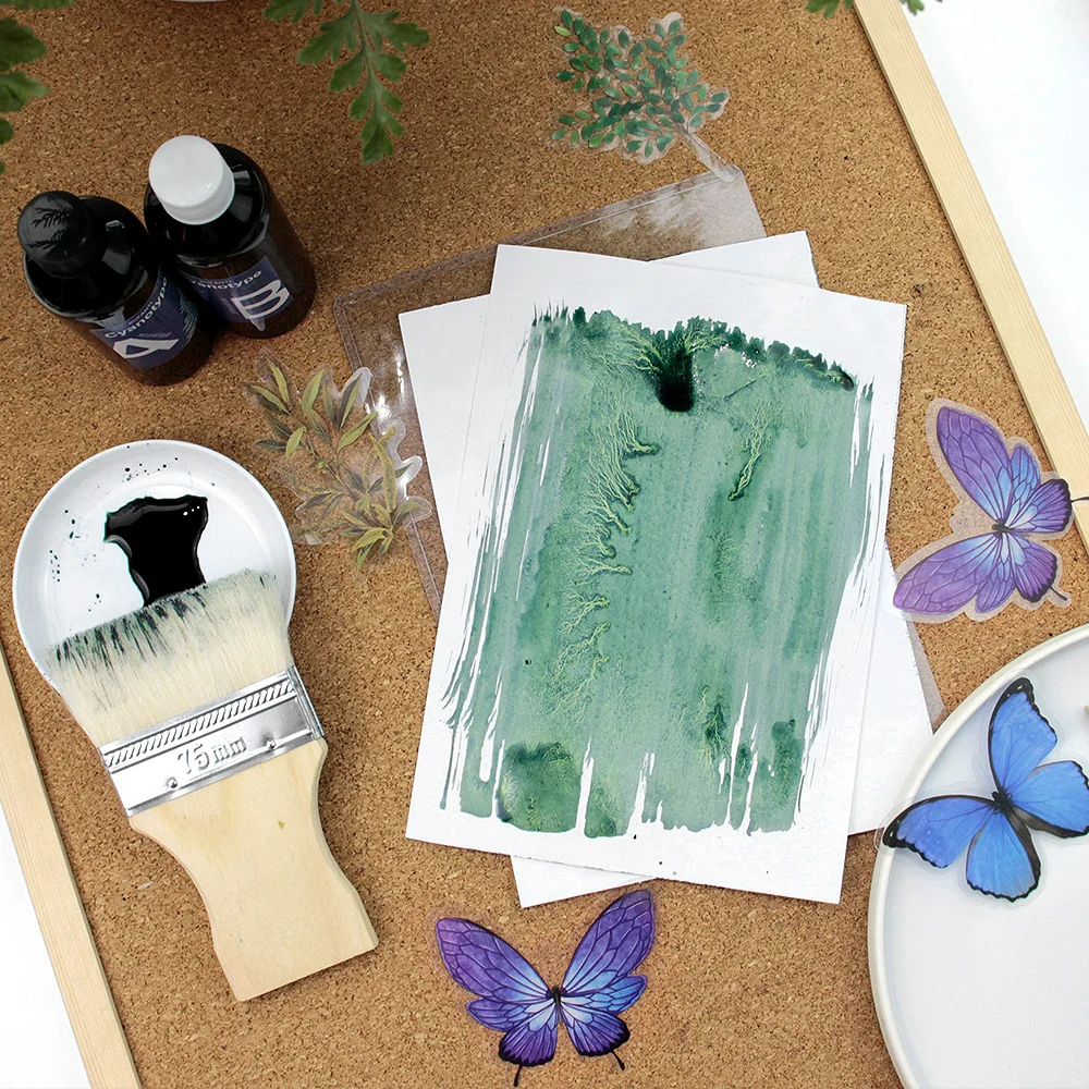 A5/A6 Colour White Paper Cyanotype Liquid Kit (50/100ml) With Tutorial Tools Solar Print Drawing Paper DIY Sun Art Kit Beginner - Image 3