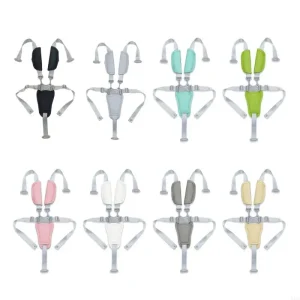 A5YC Soft PU Leather Safety Harness for High Chairs Adjustable 5 Point Belt Infant Feeding Strollers Accessory Universal