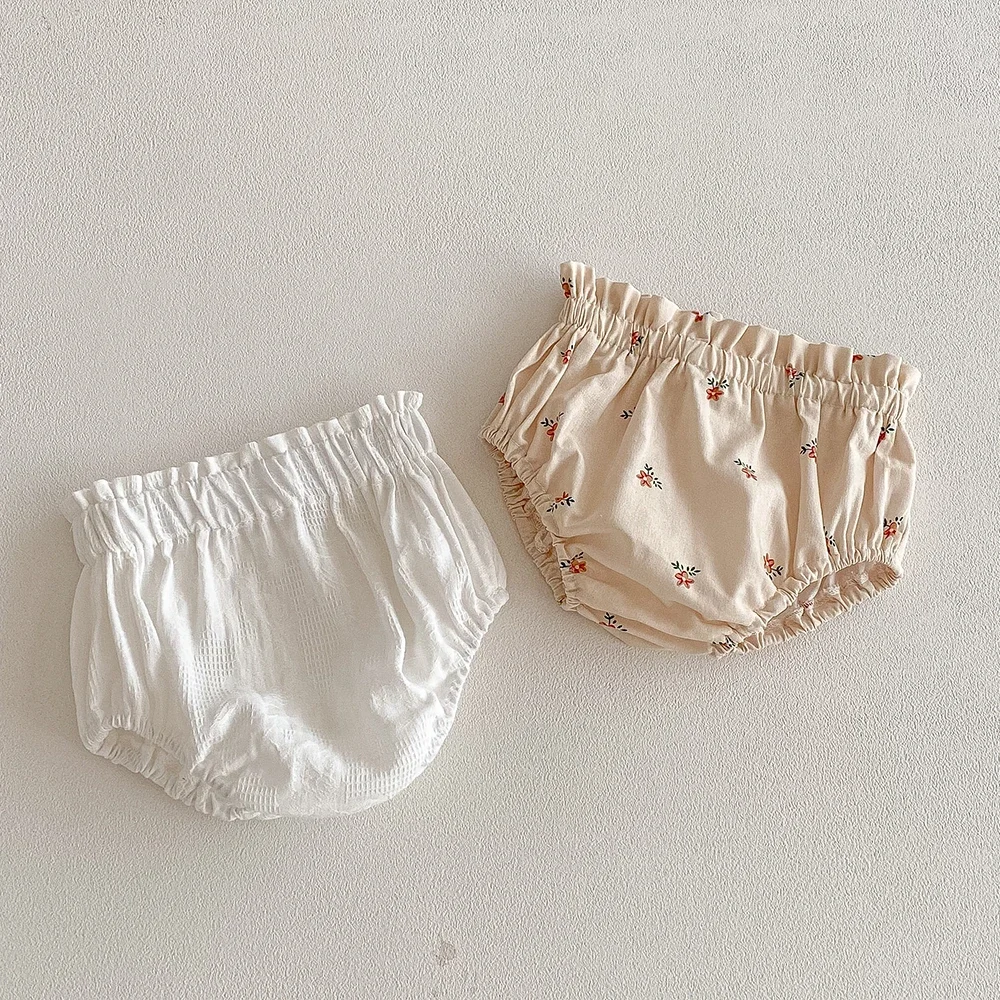 Adorable Baby Girls Floral Shorts Summer Soft Breathable Cotton Infant Bloomers Elastics Waist Children Shorts Baby Clothes - Image 2