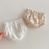Adorable Baby Girls Floral Shorts Summer Soft Breathable Cotton Infant Bloomers Elastics Waist Children Shorts Baby Clothes