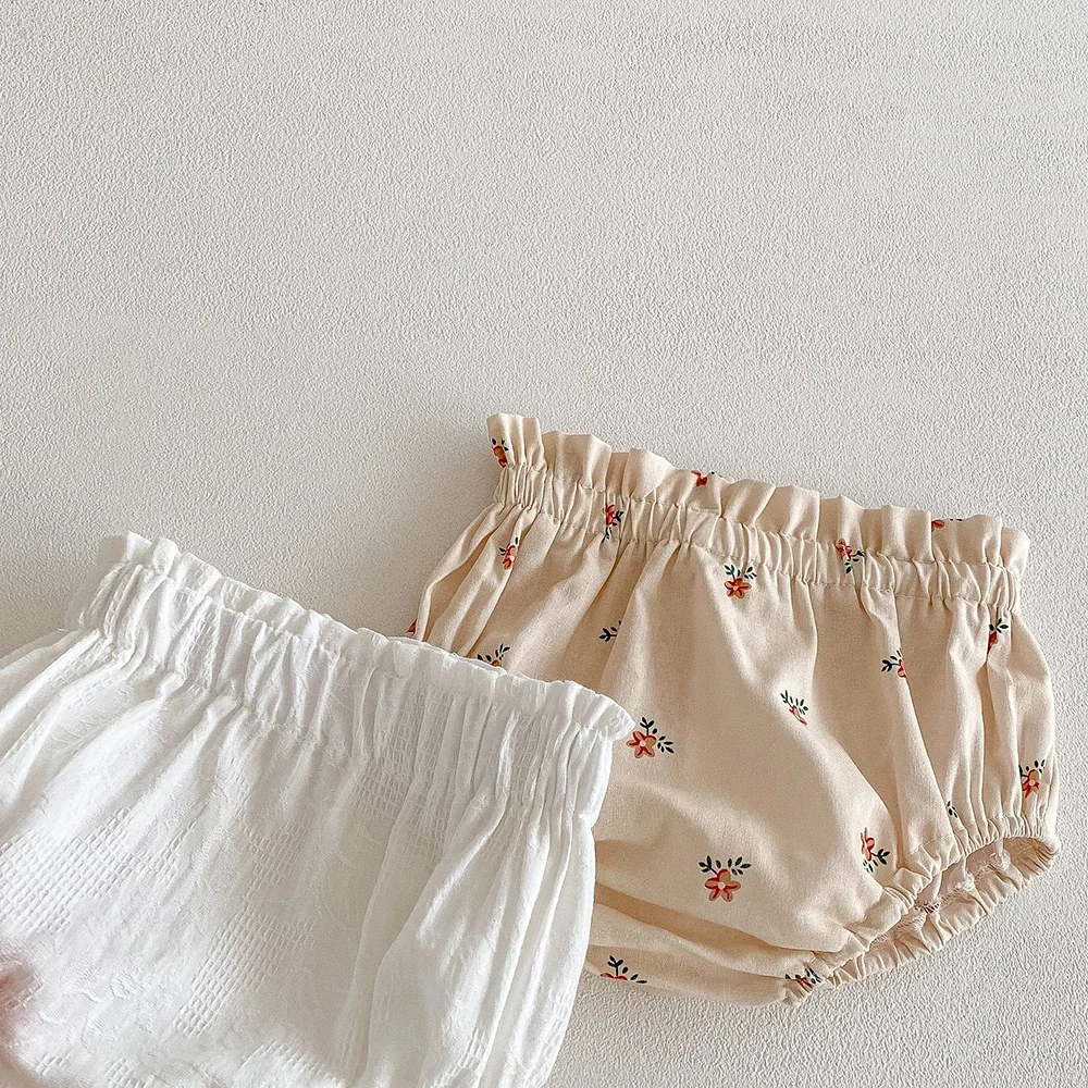 Adorable Baby Girls Floral Shorts Summer Soft Breathable Cotton Infant Bloomers Elastics Waist Children Shorts Baby Clothes - Image 4