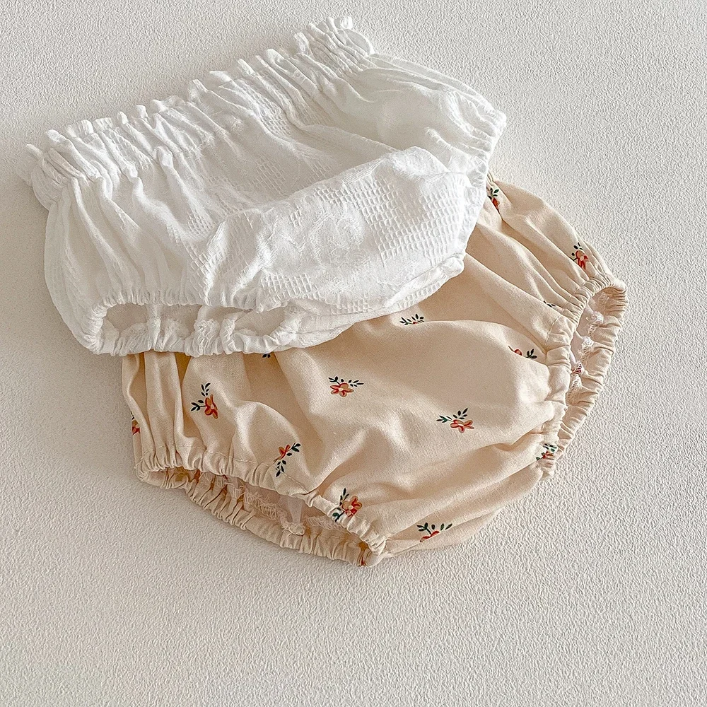 Adorable Baby Girls Floral Shorts Summer Soft Breathable Cotton Infant Bloomers Elastics Waist Children Shorts Baby Clothes - Image 3
