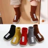 Aikidsay Baby First Socks Shoes Toddler Walker Infant Boys Girls Rubber Soft Sole Floor Barefoot Baby Casual Shoes Knit Booties