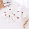 All Seasons Newborn Boneless Half Back Clothes 100% Cotton Boys Girls Baby Infant Top Clothing