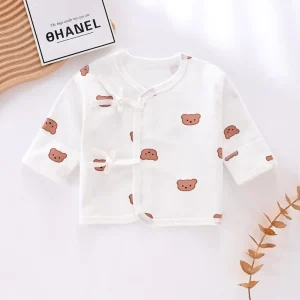 All Seasons Newborn Boneless Half Back Clothes 100% Cotton Boys Girls Baby Infant Top Clothing