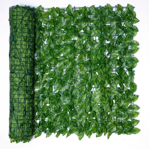 Artificial Hedge Privacy Fence Screen for Indoor Outdoor Decor 118'' X 39'' Fake Leaf Fence Panel 3x1m Home Garden Patio Screen