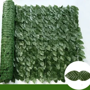Artificial Ivy Hedge Green Leaf Fence Panels Faux Privacy Fence Screen for Home Outdoor Garden Balcony Decoration