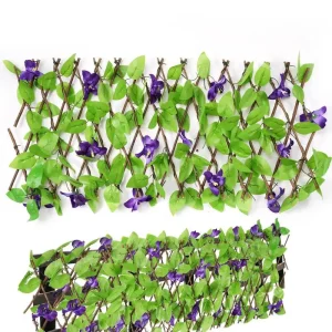 Artificial Leaf Privacy Fence Expandable Wall Landscaping Fence Privacy Fence Screen Outdoor Garden Backyard Balcony Fence Panel
