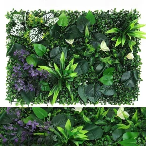Artificial Plants Grass Wall Panel Boxwood Hedge for Indoor Outdoor Home Garden Vertical Decoration Fake Plant Grass Wedding