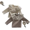 Autumn Baby Girls Floral Lace T-Shirt Spring Children's Long Sleeve Tops Infant Base Shirt Toddler Girls' Clothing for 0-3t