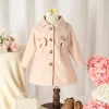 Autumn Winter Baby Clothes for Girl Classic Beige Coat for Baby Girl Korean Outfit