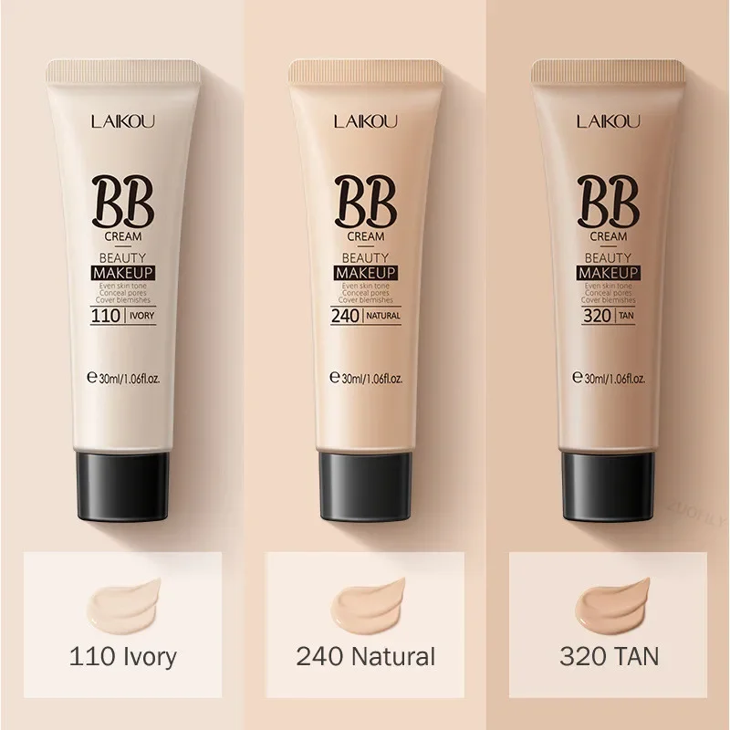 BB Cream Base Makeup Long Lasting Waterproof Brighten Skin Tone Cover Blemishes 30ml Concealer Foundation Liquid Face Makeup - Image 2