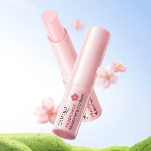 BIOAOUA Sakura Fragrance Moisturizing Lip Balm Long-lasting Moisturizing Lipstick Temperature Change Color Makeup Care Lip Mask