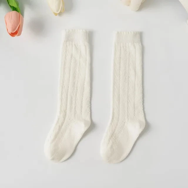 Baby Boys Girls Socks Summer Kids Long Sock Toddlers Knee High Mesh Thin Socks Hollow Soft Cotton Infant Socken For 0-5Years - Image 4