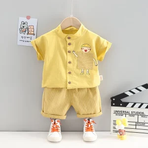 Baby Boys Summer Clothes Outfits Sets Newborn Shirt + Shorts Suits Cloth for toddler Baby Boys clothing 1st babies Birthday Sets