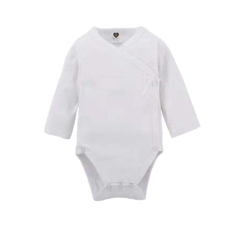 Baby Clothes Romper Baby Boys Clothes Girl Clothes Kids Long Sleeve 100% Cotton Overall White Baby Newborn Overalls Side Opening - Image 6