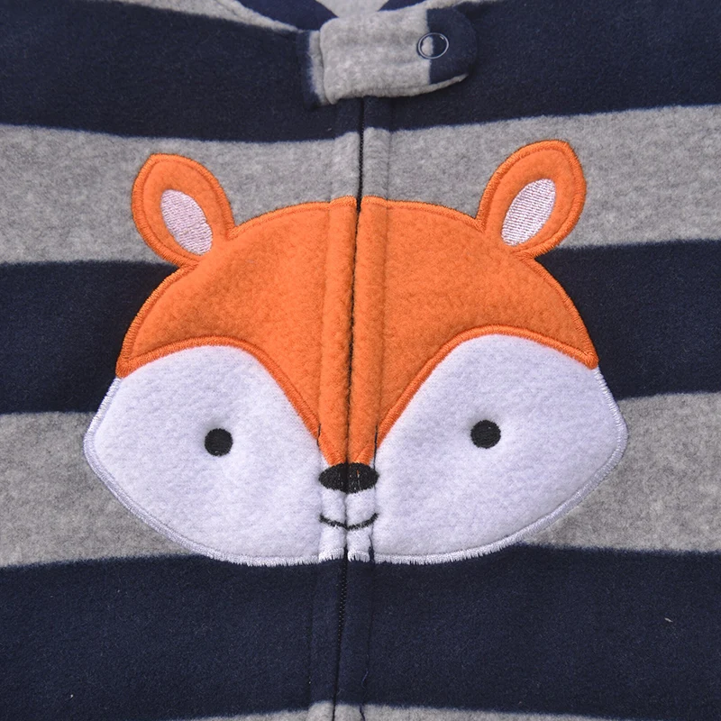 Baby Clothes Spring Autumn Warm Rompers Infant Boy Girl Indoor Pajamas Zipper Fleece Babe Animal Jumpsuit Clothing 9 -24 Months - Image 3