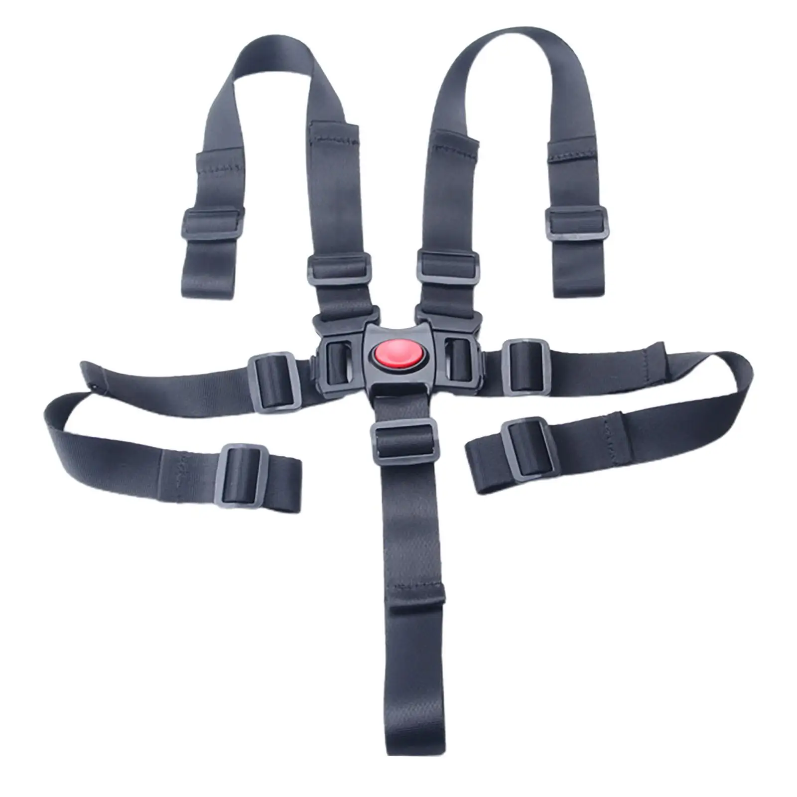 Baby Dining Chair Safe Belt Seat Belt Portable Safe Protection 5 Point Baby Harness Strap for Stroller High Chair Pram Pushchair