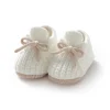 Baby First Walkers Soft Soled Newborn Boys Girls Crib Prewalkers Handmade Knitted Infant Toddler Anti-Slip Footwear Shoes 0-12m