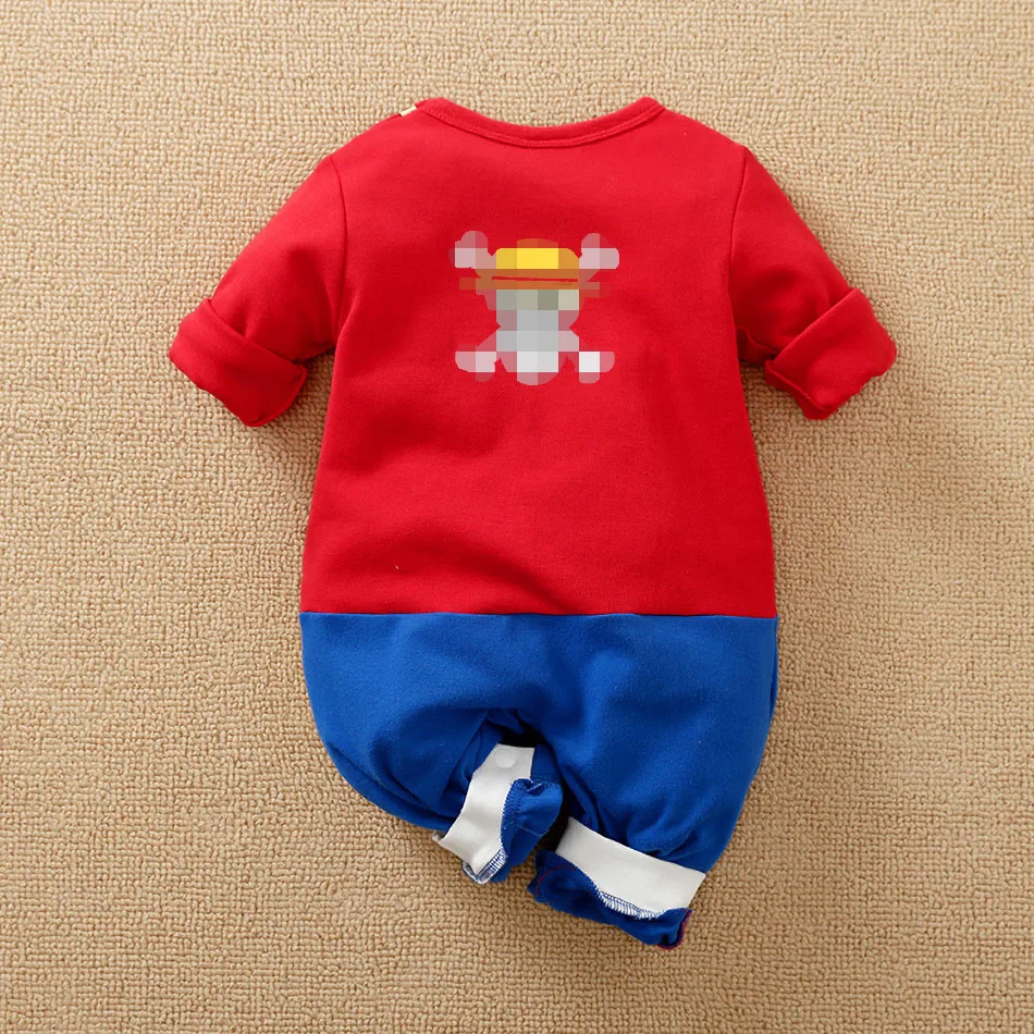 Baby Girl Boy Costume Anime Clothes Newborn Romper Infant Luffy Akatsuki Vegeta Cosplay Jumpsuit Toddler Halloween Costume 0-18M - Image 2