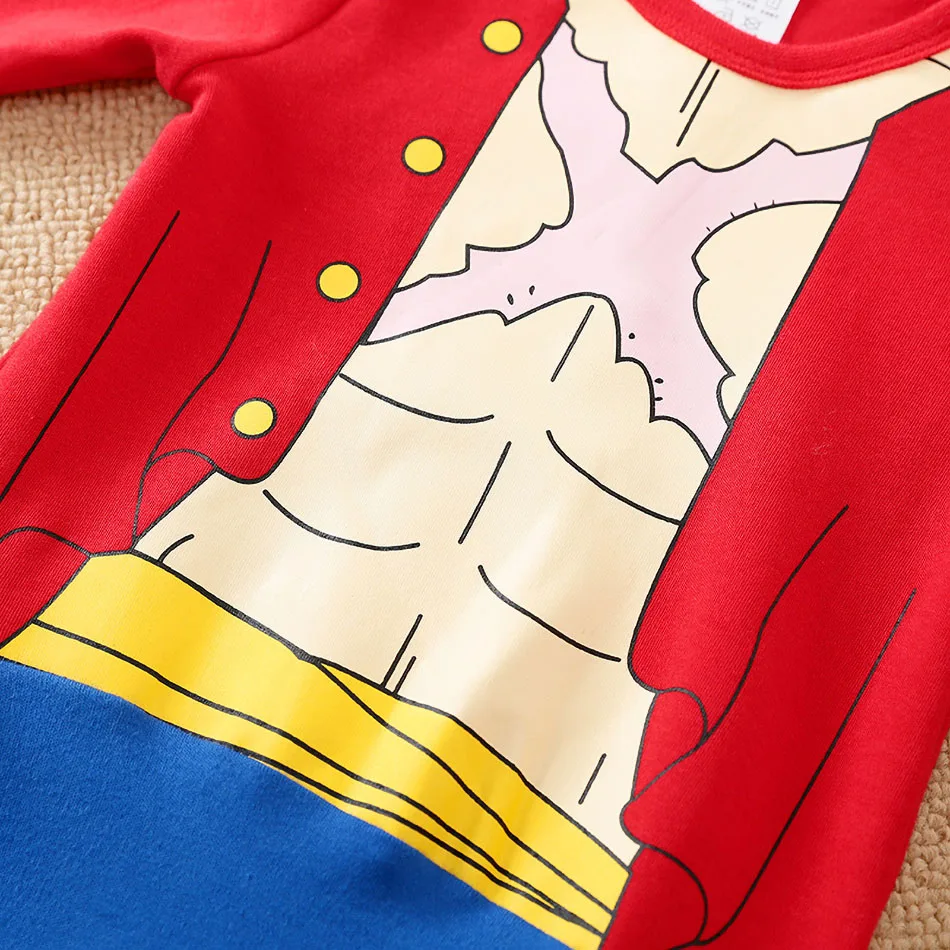 Baby Girl Boy Costume Anime Clothes Newborn Romper Infant Luffy Akatsuki Vegeta Cosplay Jumpsuit Toddler Halloween Costume 0-18M - Image 5