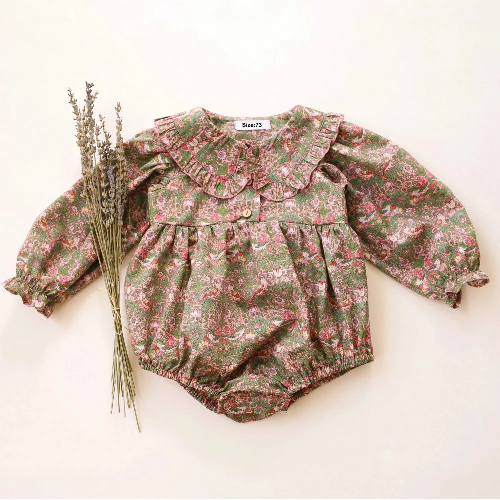 Baby Girl Clothes For 0-2Y Spring Soft Cotton Newborn Baby Girl Long Sleeves Romper Fashion Infant Clothing - Image 5