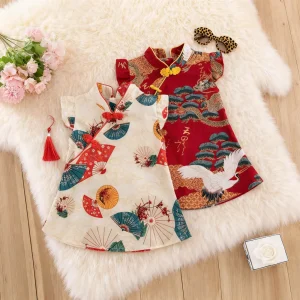 Baby Girl Dress Summer Chinese Style Cotton Girl Dress Cute Hanfu One Year Old Baby Dress Baby Girl Clothing ﻿