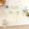 Baby Girl Dress Summer Cotton Floral Print Girls Dress Girls Adorable Collared Baby Dress Baby Girl Clothing